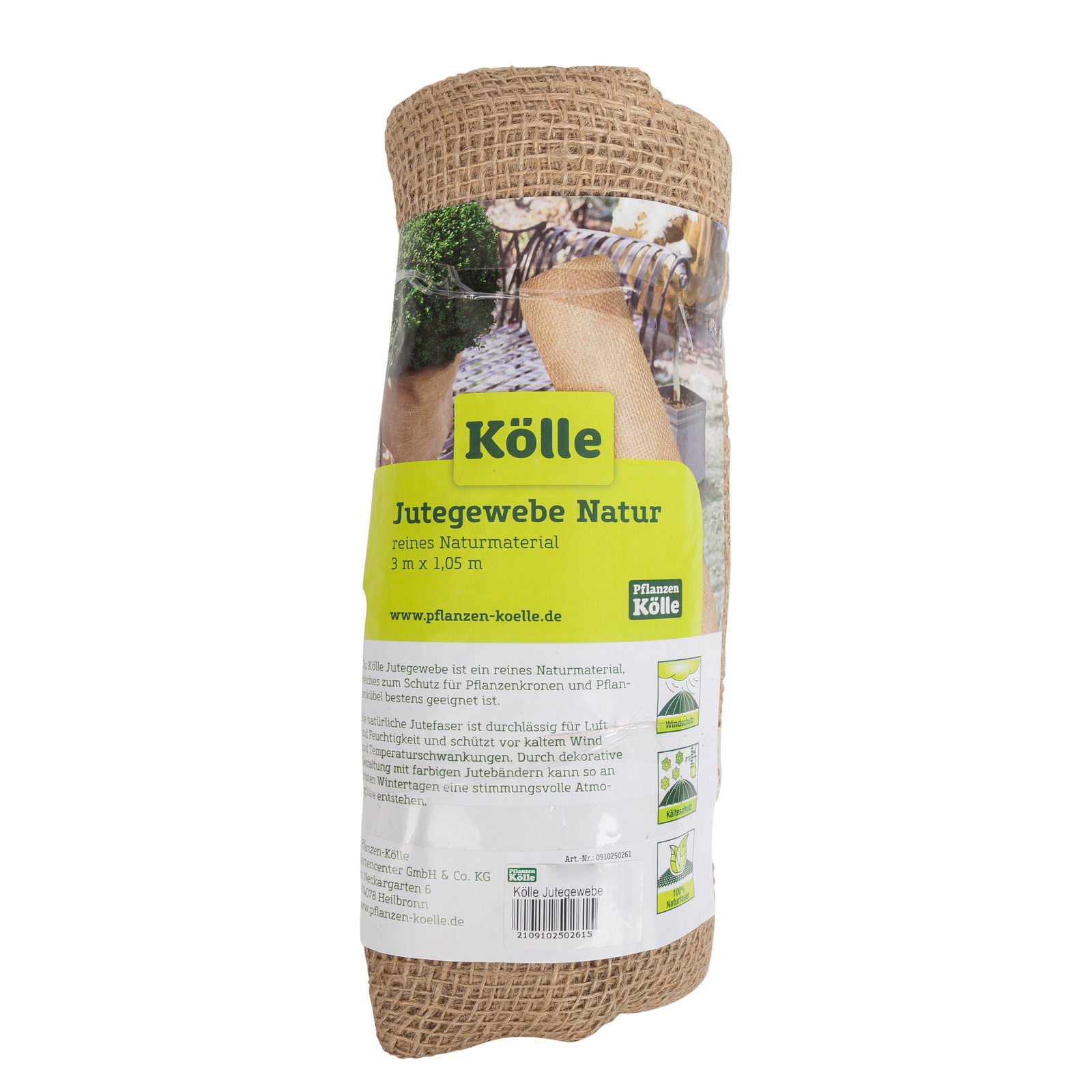 Kölle Jutegewebe, 3 m x 1,05 m, Naturfaser