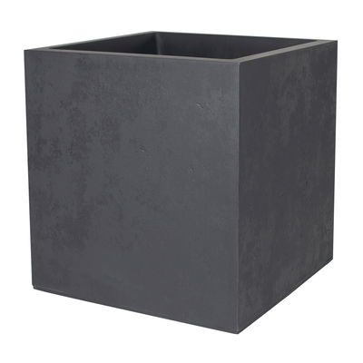 Eda Pflanztrog 'Basalt Dado', anthrazit, ca. 40 x 40 x H 40 cm
