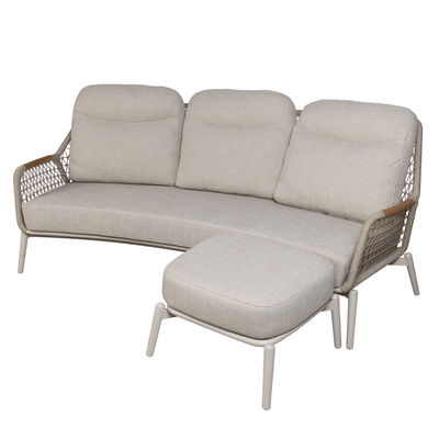 Kölle Loungehocker 'Maui' inkl. Auflagen, creme