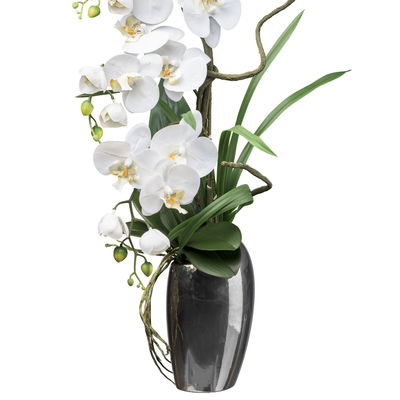 Künstlicher Phalaenopsis, weiß, Höhe ca. 68 cm