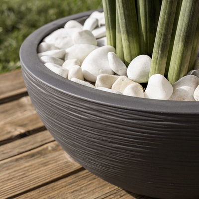 Eda Pflanzschale 'Graphit Ella', anthrazit, ca. Ø 40 x H 16,5 cm Eda Pflanzschale 'Graphit Ella', anthrazit, ca. Ø 40 x H 16,5 cm