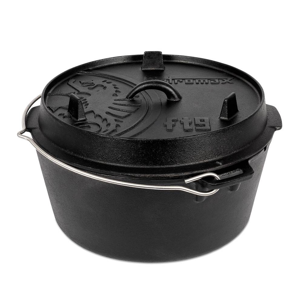 Petromax Feuertopf ft9/planer Boden, schwarz, ca. 21 x 25 x H16 cm