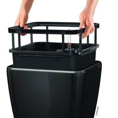 Lechuza 'Quadro LS 35', schwarz, ca. 35,5 x 35,5 x H 32,5 cm