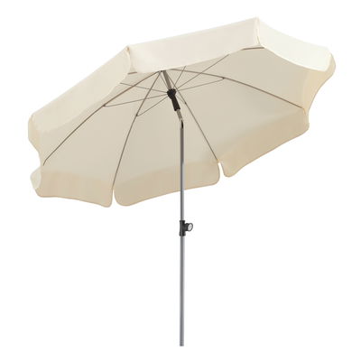 Mittelstockschirm 'Locarno', Ø 200 cm, natur