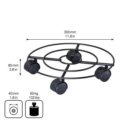 Wagner Multi-Roller 'GH0943', schwarz, ca. Ø 30 cm Wagner Multi-Roller 'GH0943', schwarz, ca. Ø 30 cm