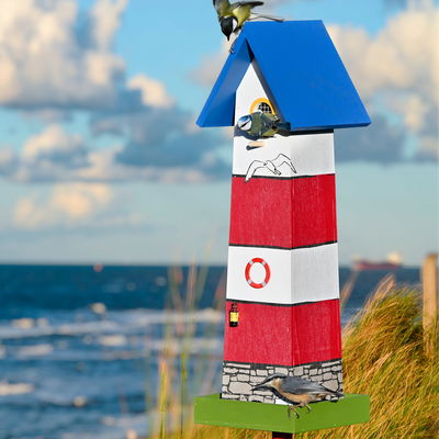Futterhaus 'Leuchtturm' inkl. Ständer, Höhe ca. 211 cm