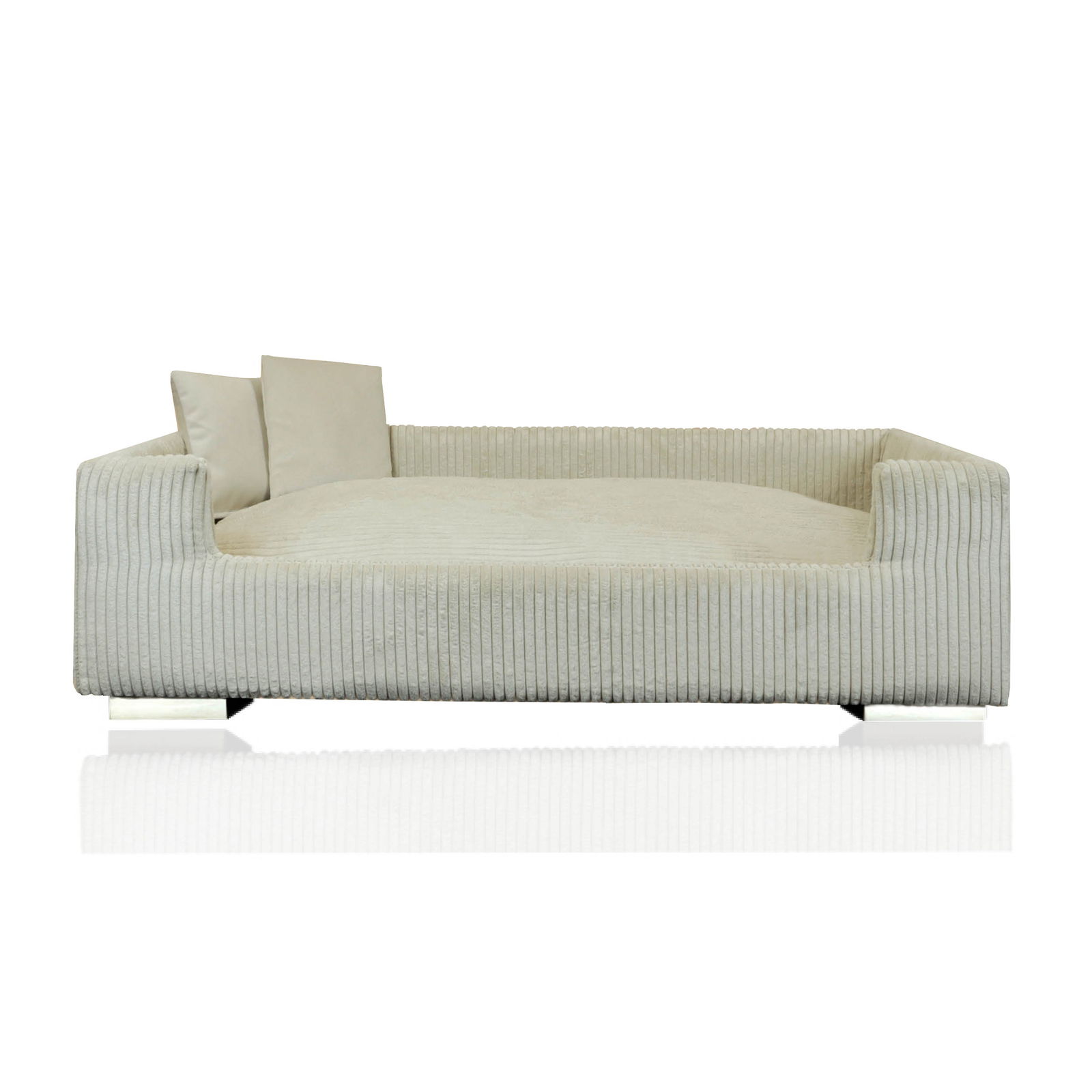 Rohrschneider Tierbett 'Hudson', beige, ca. 57 x 90 cm