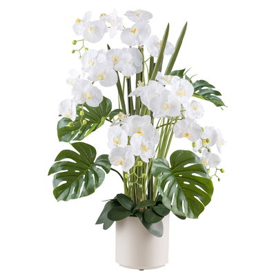 Künstliches Phalaenopsis-Arrangement, weiß, Höhe ca. 110 cm Künstliches Phalaenopsis-Arrangement, weiß, Höhe ca. 110 cm