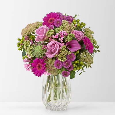 Blumenstrauß 'Lila Herbst', handgebunden Blumenstrauß 'Lila Herbst', handgebunden