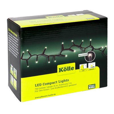 Kölle LED Lichterkette Compact Lights, warmweiß, 750 LEDs, Länge ca. 16 m Kölle LED Lichterkette Compact Lights, warmweiß, 750 LEDs, Länge ca. 16 m