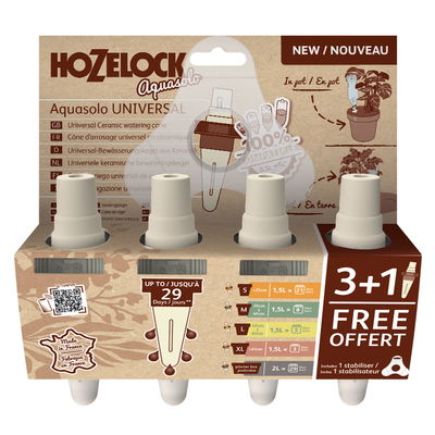 Hozelock Aquasolo Universal Bewässerungskegel, grau, 4 Kegel Hozelock Aquasolo Universal Bewässerungskegel, grau, 4 Kegel