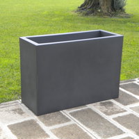 Euro 3 Plast Pflanzkasten 'Kube High', perlschwarz, ca. 100 x 40 x H 70 cm Euro 3 Plast Pflanzkasten 'Kube High', perlschwarz, ca. 100 x 40 x H 70 cm