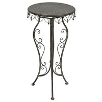 Beistelltisch, grau-braun, ca. Ø 40 x H 76 cm Beistelltisch, grau-braun, ca. Ø 40 x H 76 cm