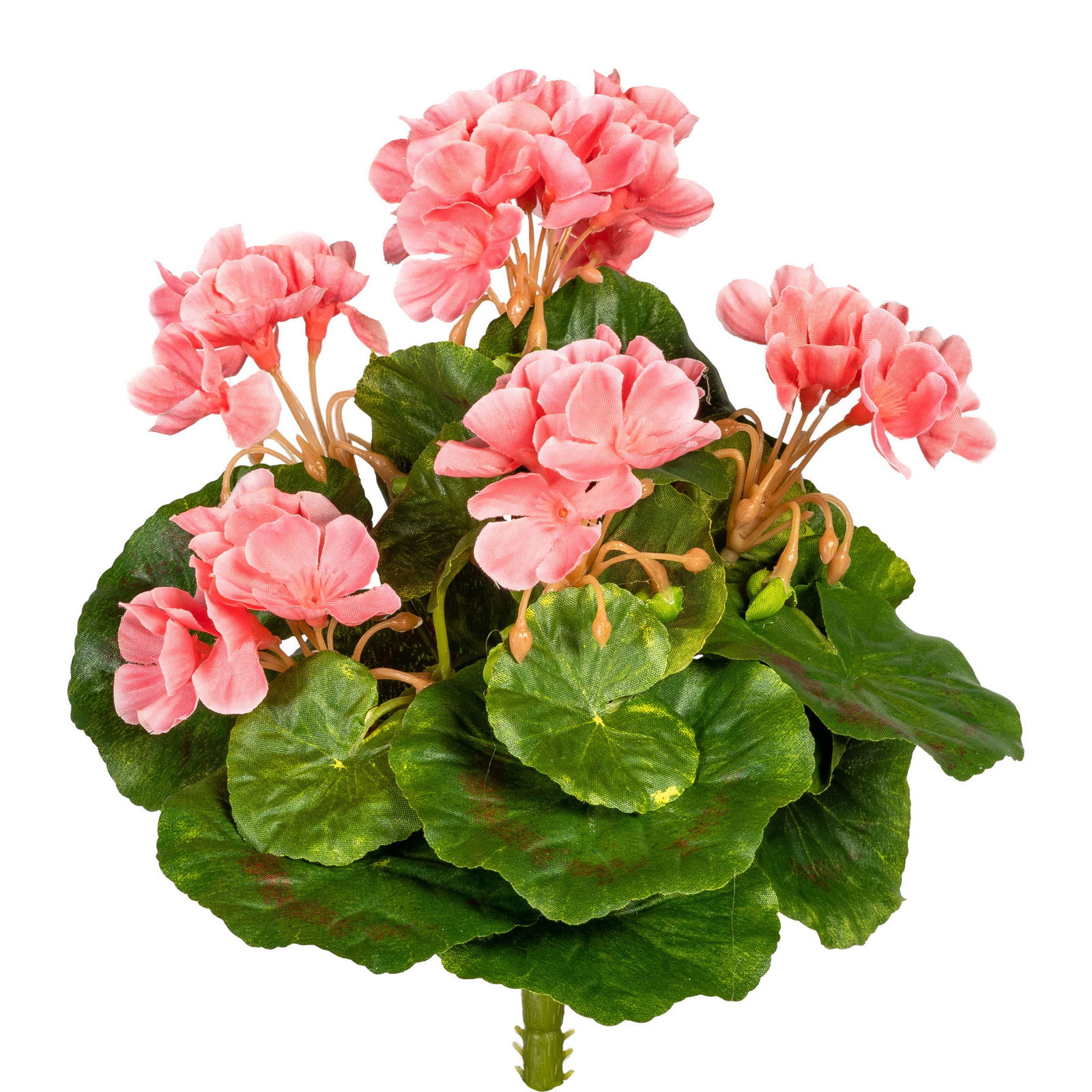 Kunstpflanze Minigeranie, rosa, 5 Blüten, Höhe ca. 24 cm