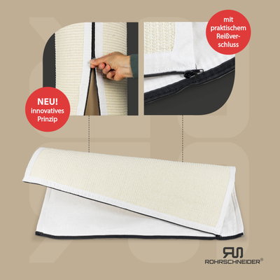 Rohrschneider Sisalmatte für XXL-Kratzstämme, beige Rohrschneider Sisalmatte für XXL-Kratzstämme, beige