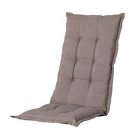Hochlehnerauflage 'Panama', taupe, ca. 123 x 50 cm Hochlehnerauflage 'Panama', taupe, ca. 123 x 50 cm