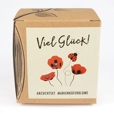 Anzuchtset 'Viel Glück', Mohn Anzuchtset 'Viel Glück', Mohn