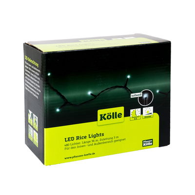 Kölle LED Lichterkette Rice Lights, kaltweiß, 480 LEDs, Länge ca. 36 m Kölle LED Lichterkette Rice Lights, kaltweiß, 480 LEDs, Länge ca. 36 m