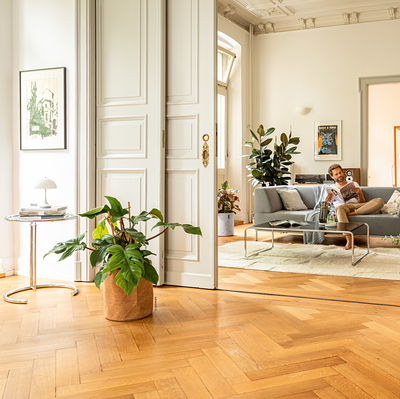 Lechuza 'Trendcover 23 Kork', light natural, ca. Ø 23 x H 26,5 cm