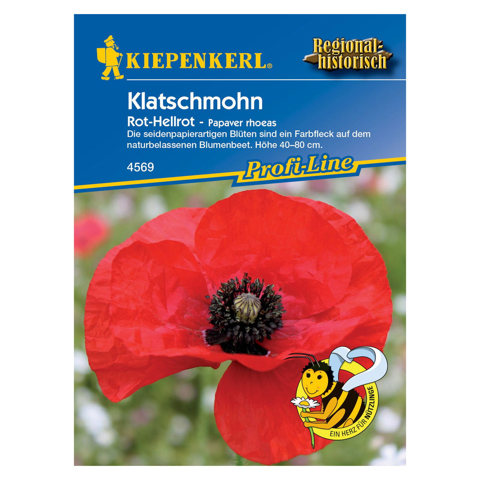 Saatgut Klatschmohn 'Rot-Hellrot'