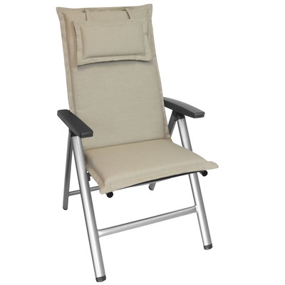 Kölle Hochlehnerauflage 'SunDance', natur, ca. 120 x 50 cm