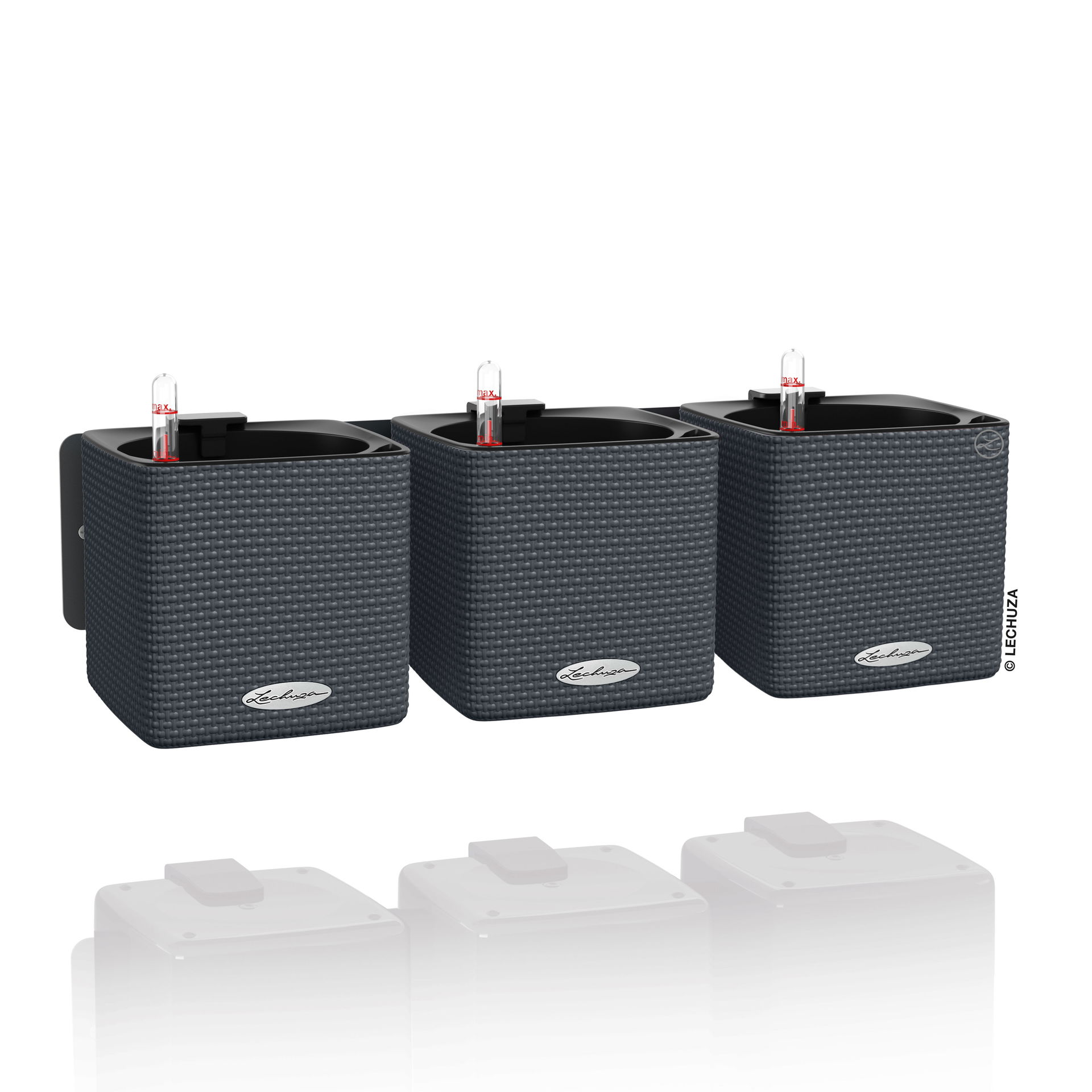 Lechuza Wall Home Kit Color, schiefergrau, AllInOne Set online kaufen