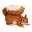 Eichhörnchenfutterschale, braun, ca. 18 x 12 x 13 cm