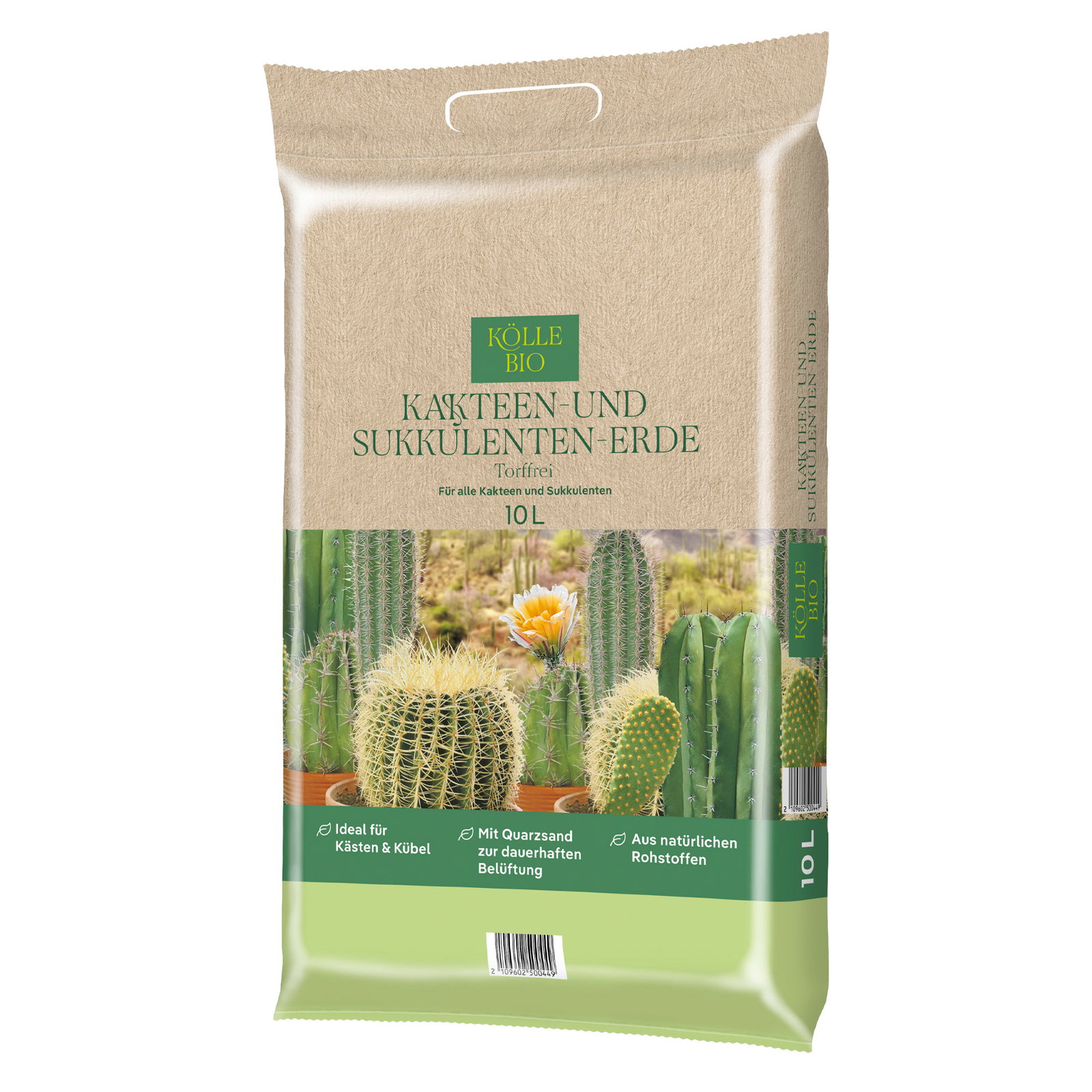 Kölle Bio Kakteen & Sukkulentenerde, torffrei, 10 Liter