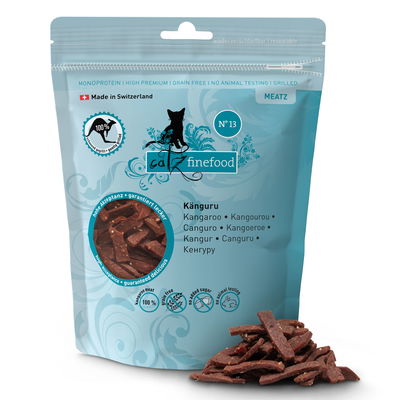Ergänzungsfutter für Katzen, Catz Finefood Meatz No. 13, Känguru 45 g