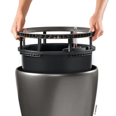 Lechuza 'Classico Premium LS 28', anthrazit, ca. Ø 28 x H 26 cm