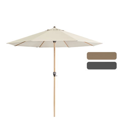 Doppler Kurbelschirm 'Alu-Wood Ultra', natur, Ø ca. 350 cm Doppler Kurbelschirm 'Alu-Wood Ultra', natur, Ø ca. 350 cm
