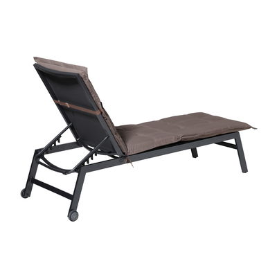 Liegenauflage 'Panama', taupe, ca. 200 x 60 cm