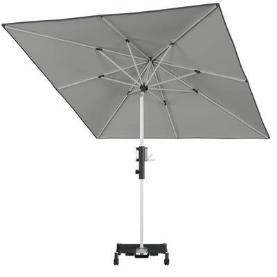 Knirps Kurbelschirm 'Phoenix', hellgrau, ca. 245x245 cm