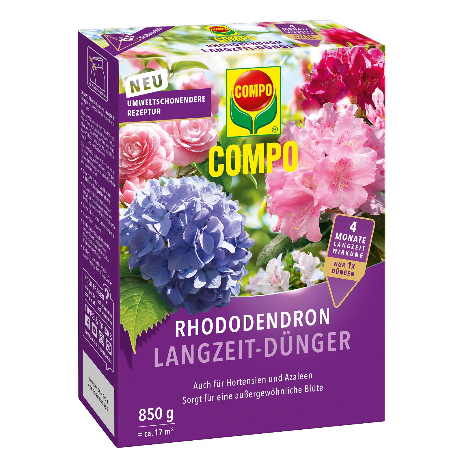Compo Rhododendron LZ-Dünger, 850 g