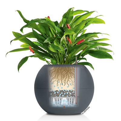 Lechuza 'Puro Color 50', sandbraun, ca. Ø 50 x H 39 cm