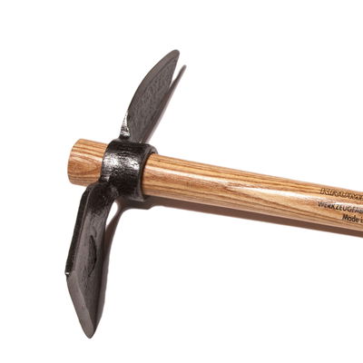 Handhäckchen geschmiedet mit 1 Zinke, rundem Auge und Eschenstiel 40 cm Handhäckchen geschmiedet mit 1 Zinke, rundem Auge und Eschenstiel 40 cm
