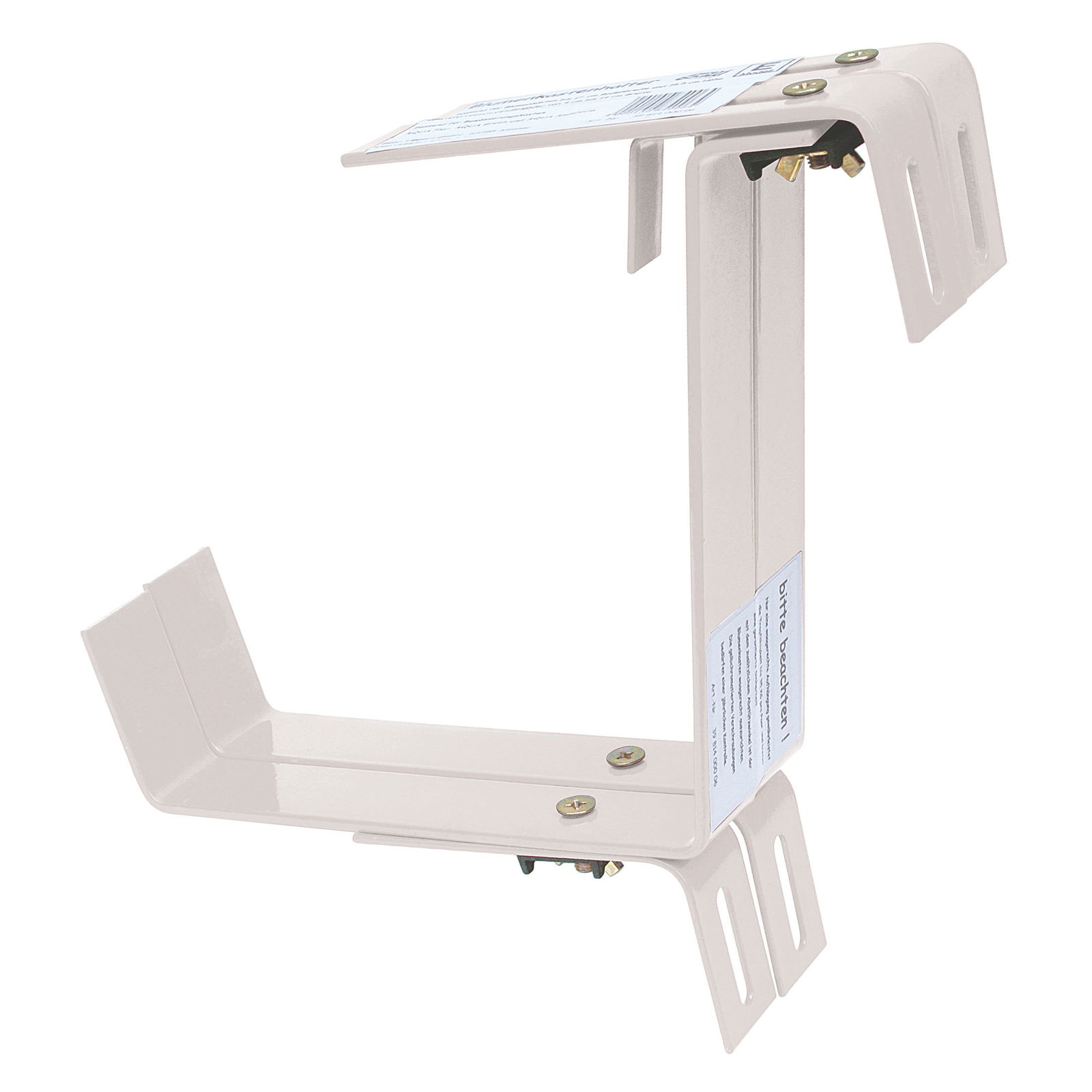 Blumenkastenhalter aus Bandeisen, terrakotta, 2-fach verstellbar