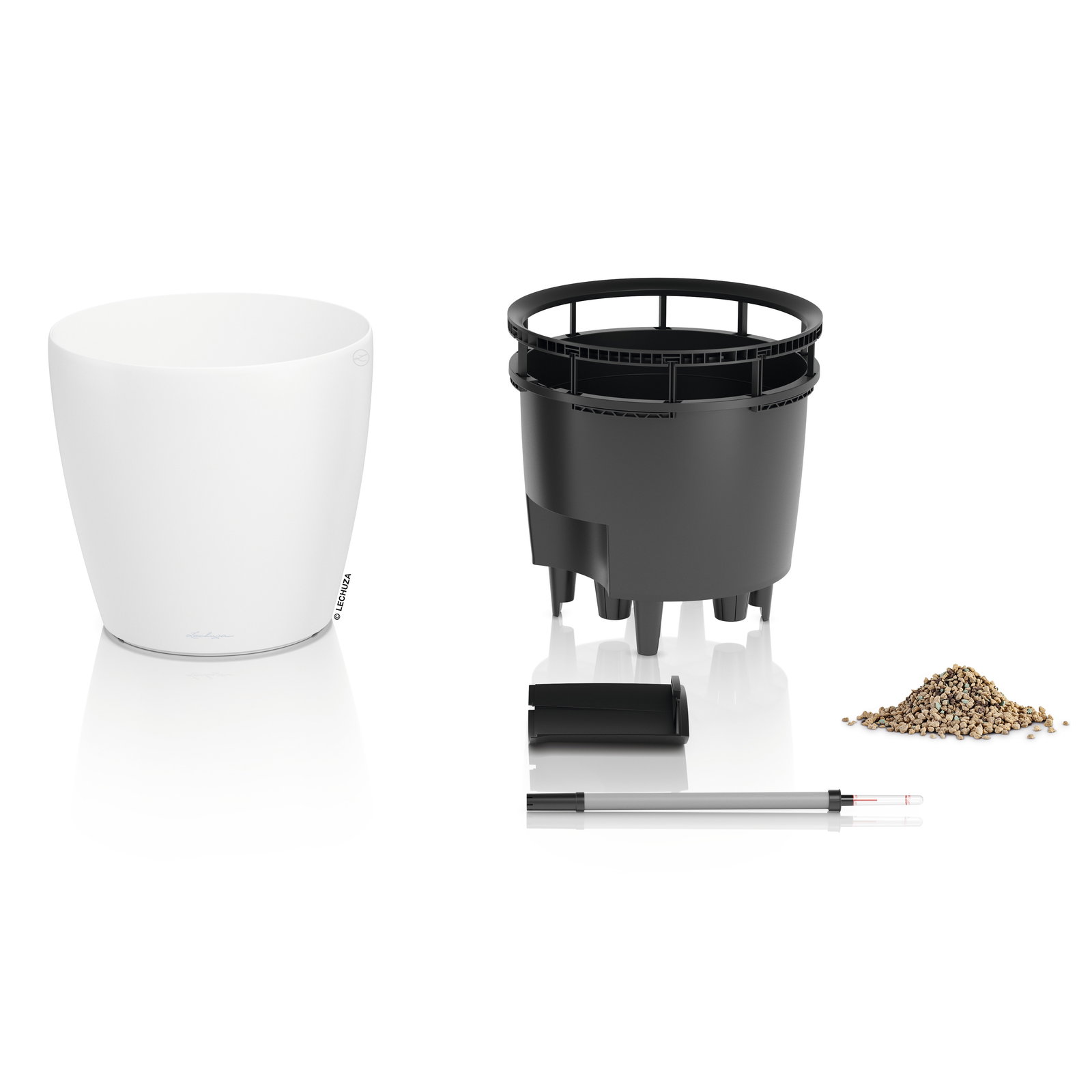 Lechuza Pflanzgefäß 'Classico LS 50', weiß, ca. 49 x 49 x H 46,5 cm Lechuza Pflanzgefäß 'Classico LS 50', weiß, ca. 49 x 49 x H 46,5 cm