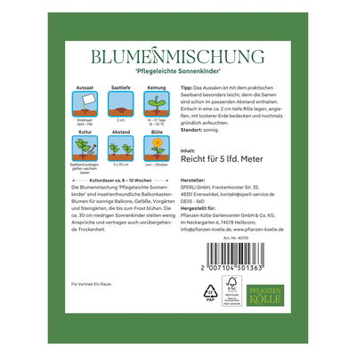 Kölles Beste Saatband, Blumenmischung 'Pflegeleichte Sonnenkinder'