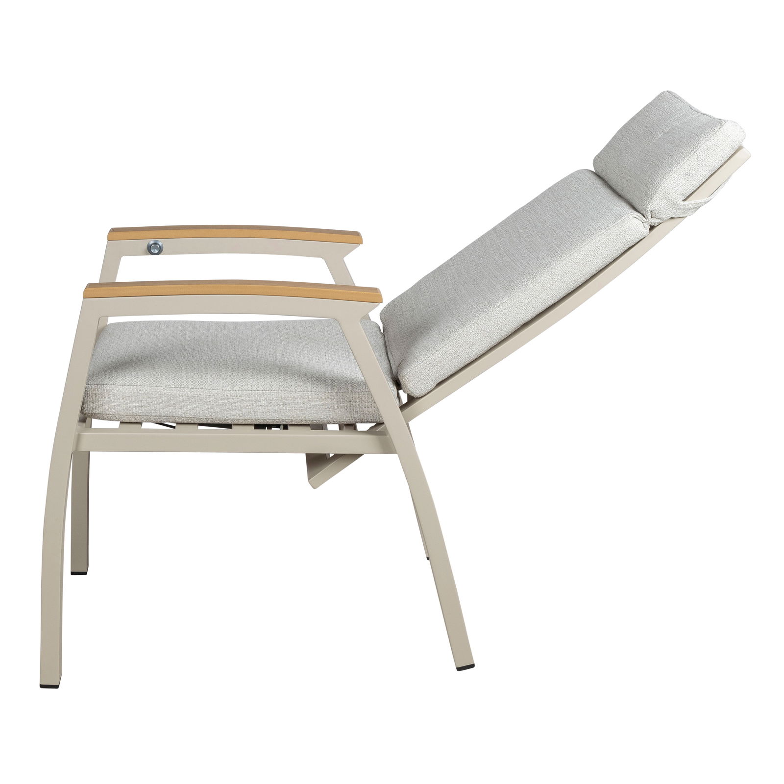 Kölle Hochlehnersessel 'Taunus' inkl. Auflagen, mokka/grau