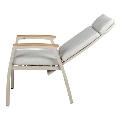 Kölle Hochlehnersessel 'Taunus' inkl. Auflagen, mokka/grau