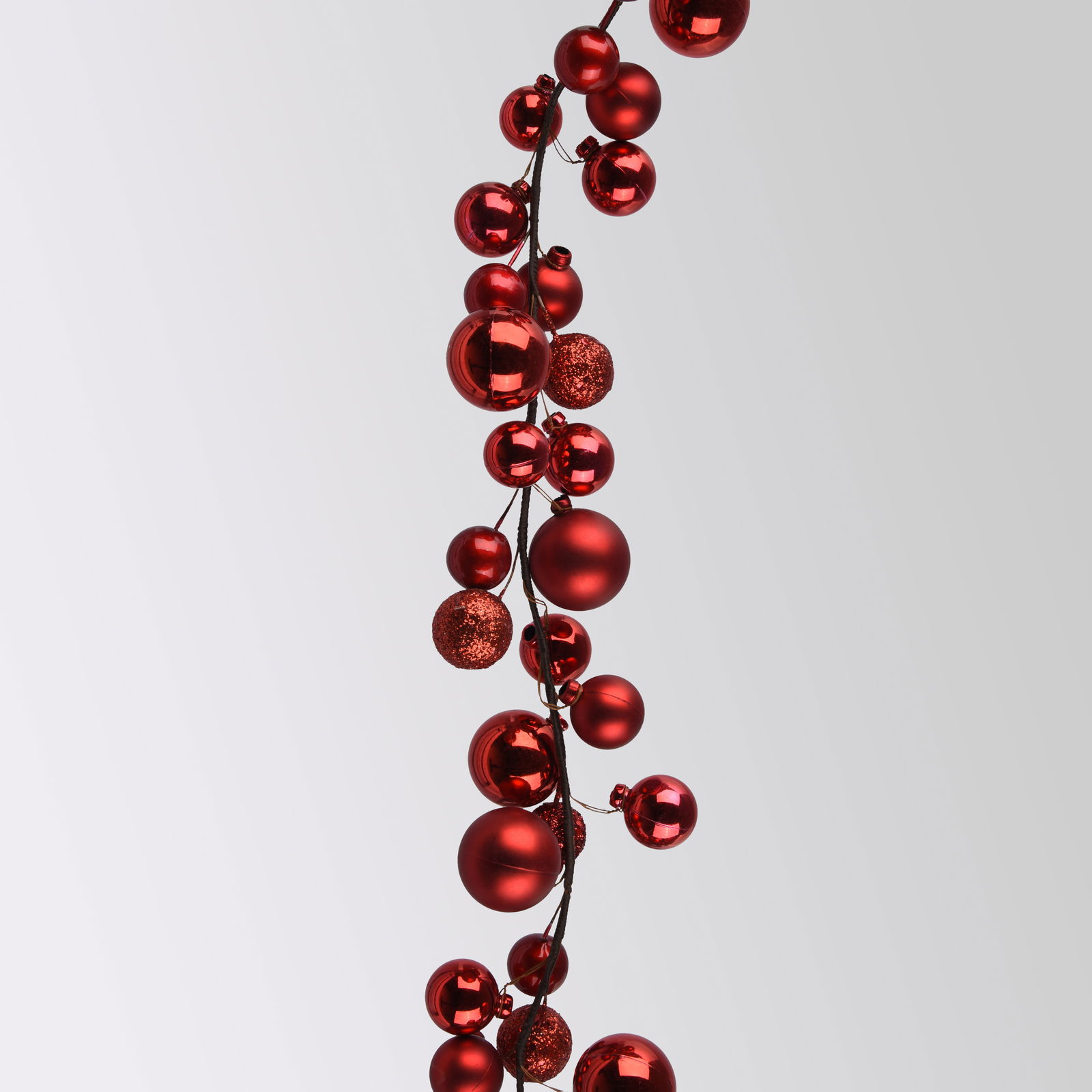 Kugelgirlande, rot, Länge ca. 180 cm Kugelgirlande, rot, Länge ca. 180 cm