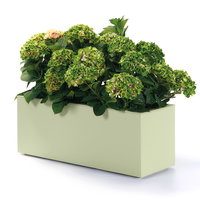 Euro 3 Plast Pflanzkasten 'Kebe', grün, ca. 99,5 x 39,5 x H 39,5 cm