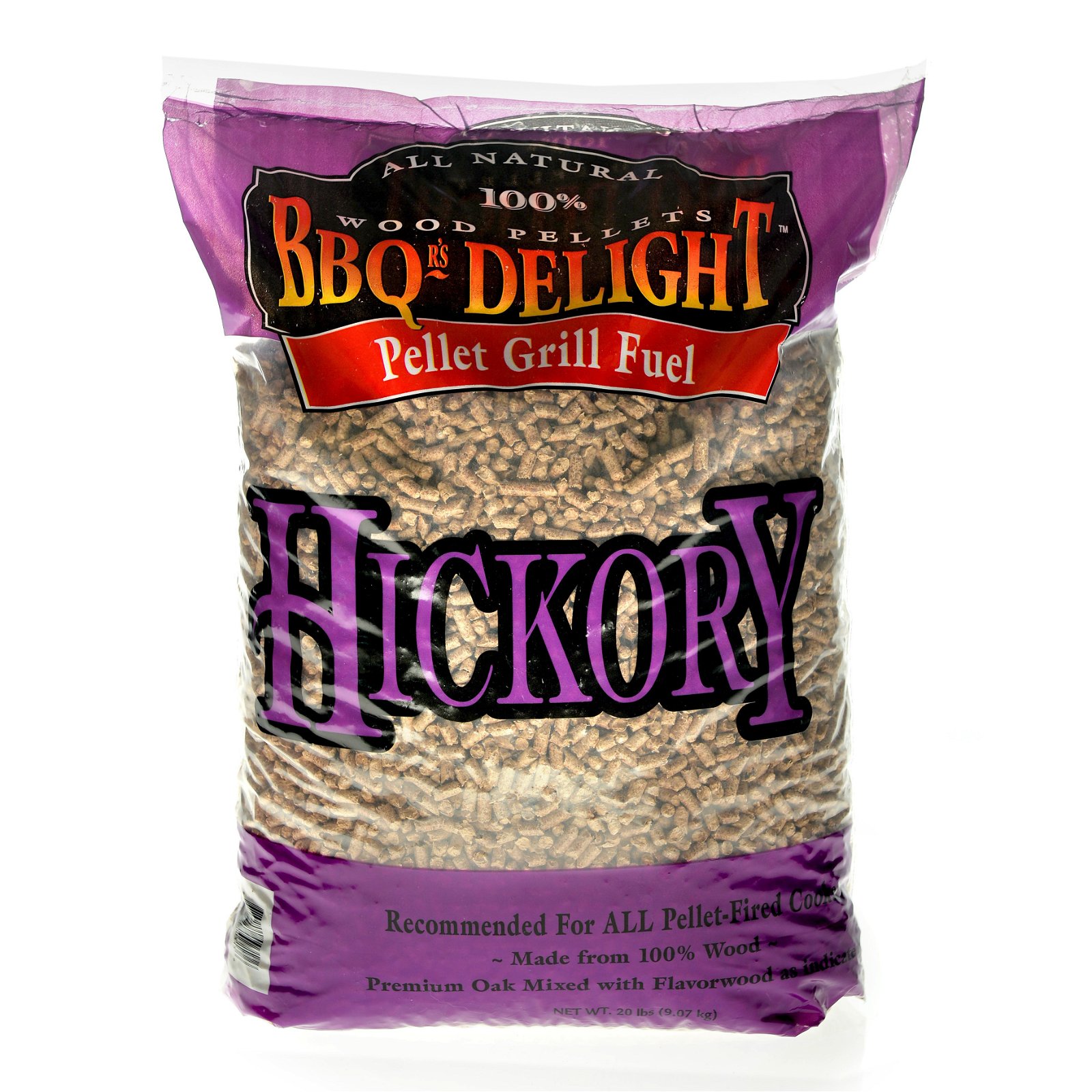 BBQr's Delight Pellet Fuel, 50 % Hickory, 50 % Eiche, ca. 9 kg