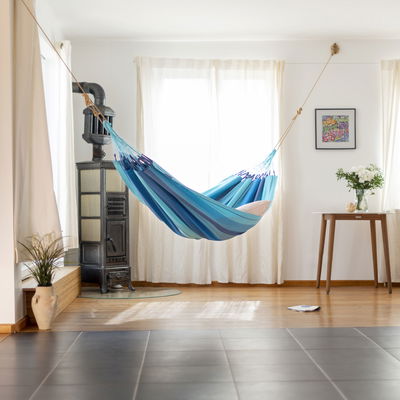 Hängematte 'Modesta', Lagoon, Single - L 300 x B 140 cm Hängematte 'Modesta', Lagoon, Single - L 300 x B 140 cm