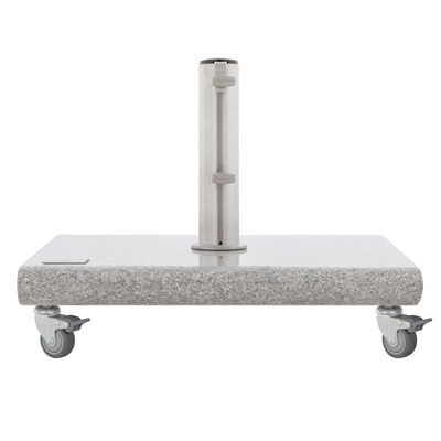 Granitsockel, hell, ca. 7 x 55 x 55 cm, ca. 40 kg