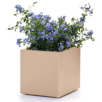 Euro 3 Plast Pflanztrog 'Kebe', sand, ca. 39,5 x 39,5 x H 39,5 cm