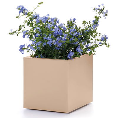 Euro 3 Plast Pflanztrog 'Kebe', sand, ca. 39,5 x 39,5 x H 39,5 cm