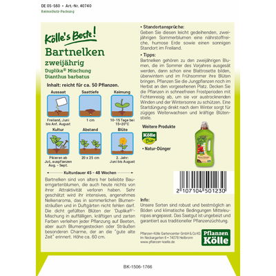 Blumensamen Bartnelken 