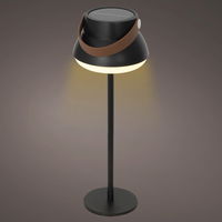 Solar-Tischlampe, schwarz, Höhe ca. 36,5 cm